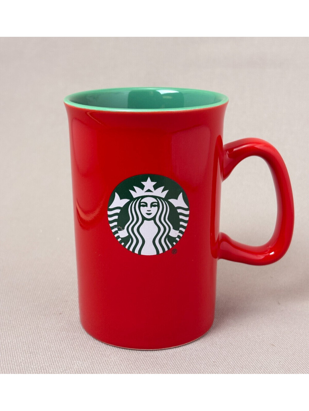 Starbucks 2024 Holiday Coffee Mug Red Green Siren Mermaid Logo Ceramic Cup 10oz